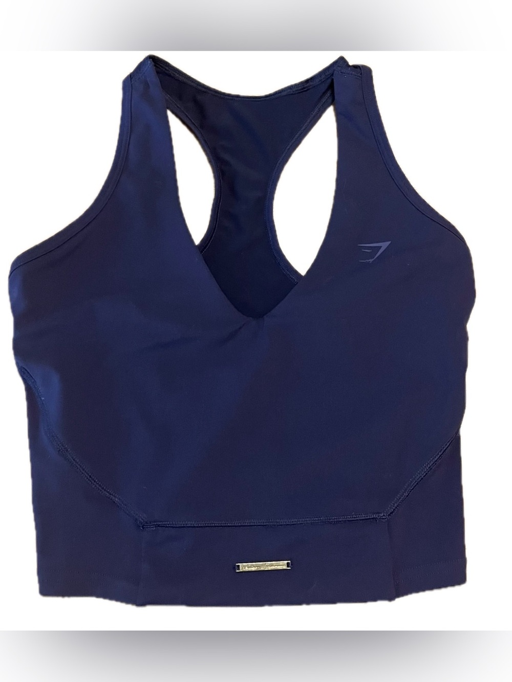 Gymshark x Whitney Simmons Whitney Crop Tank Indigo Navy Blue Size Small